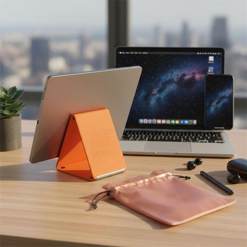 Portable Foldable Silicone Phone Holder Flexible Silicone Aluminum Phone Stand for Phone iPad Tablet PC Holders