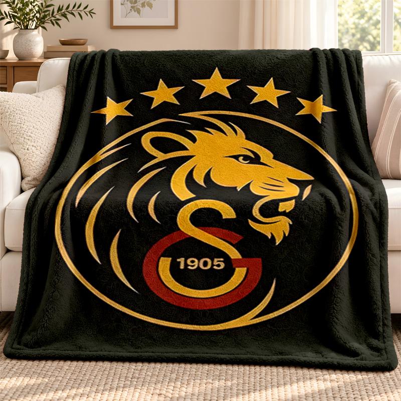 Galatasaray blanket Flannel Blanket Soft Cozy Plush Throw for Sofa Bed Lightweight Home Decoration Outdoor camping