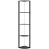 RGB LED Floor Lamp with Shelves, 5-Tier Dimmable Standing Lamp with Adjustable Brightness and Remote Control