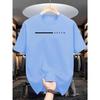 Men's Summer Fashion Casual Loose Plus-Size Dream Letter Print Sports Crew Neck Short Sleeve T-Shirt
