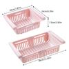 Kitchen Fruit Food Storage Box Plastic Clear Fridge Organizer Slide Under Shelf Drawer Box Rack Holder Refrigerator Drawer