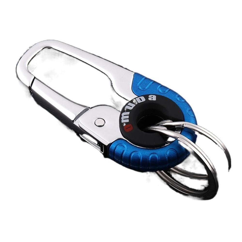 3 Stück Edelstahl Auto Schlüsselanhänger Ring Starker Schlüsselring Mode Schlüsselanhänger Schnalle für Männer Outdoor