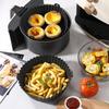Silicone Air Fryer Liners 4 Pieces Liners for Air Fryer Basket Heat Resistant Non-Stick Tray for Baking Roasting Microwave Oven