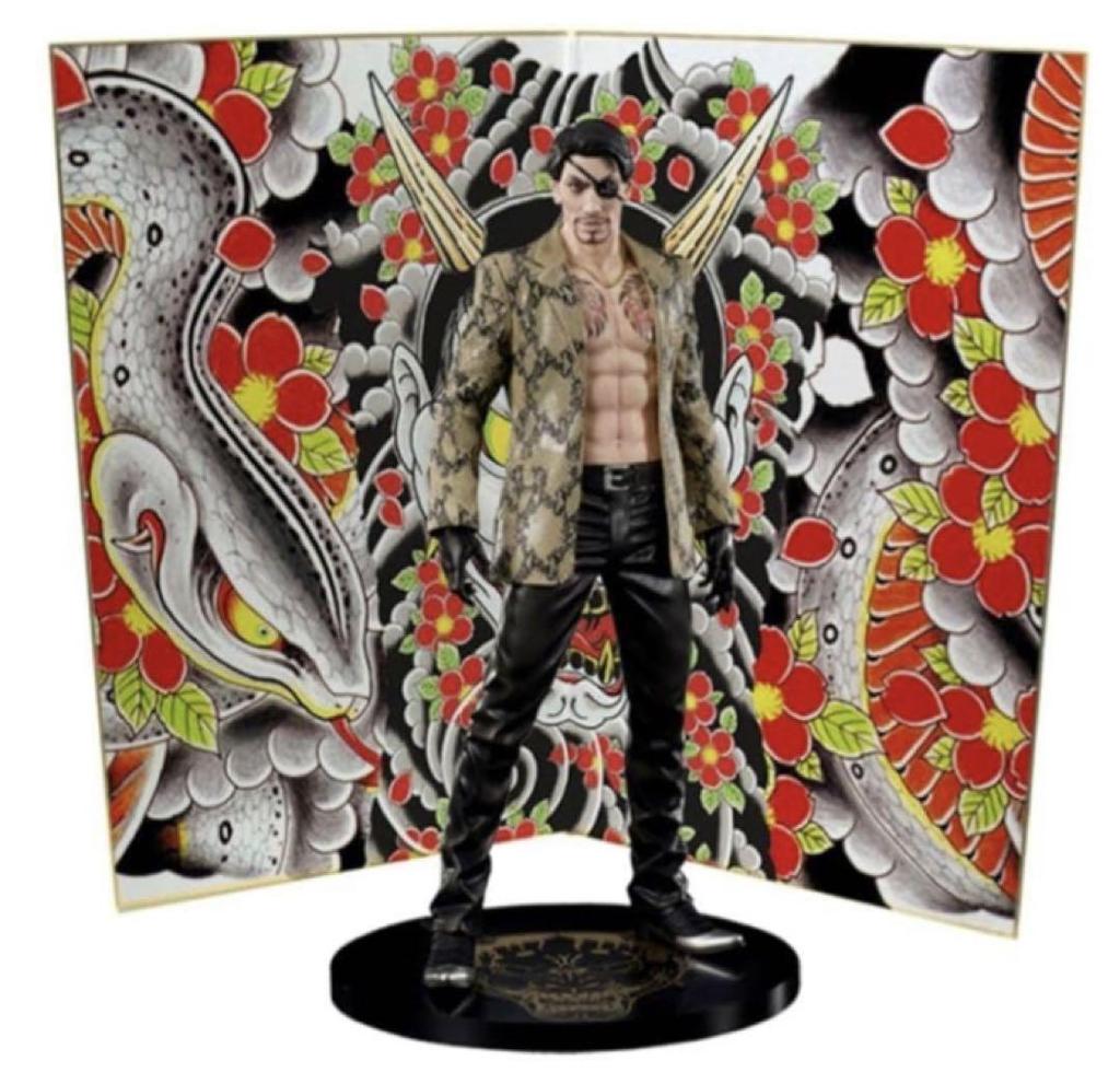 [USED] Yakuza Goro Majima figure with mini folding screen