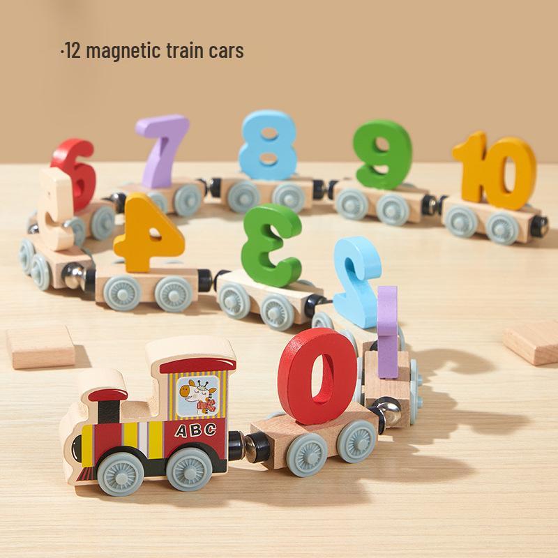 Magnetic Train Toy Blocks - Educational Assembly for Children Ages 1 to 6