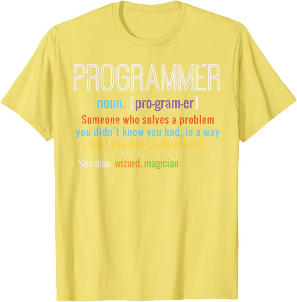 Programmer Definition IT Software Developer Coder Unisex T-Shirt