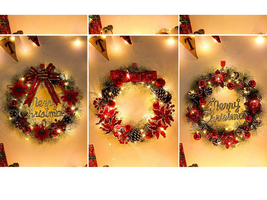 Christmas Wreath - 40/50/60cm Holiday Decorations & Ornaments for Door Hanging