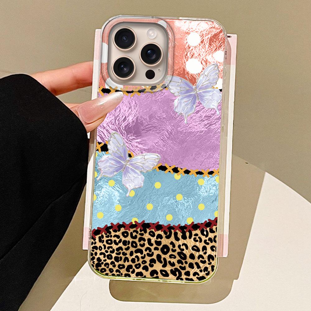 Leopard Cherry Fruit Vortex Texture Women Phone Case for iphone 16 15 14 7 8 Plus 13 11 12 Pro Max X XS XR SE2022 2020 16e Cover
