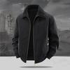 Men's Plus Velvet Double-Sided Lambswool Jacket - Large Size, Winter Warmth Coat
