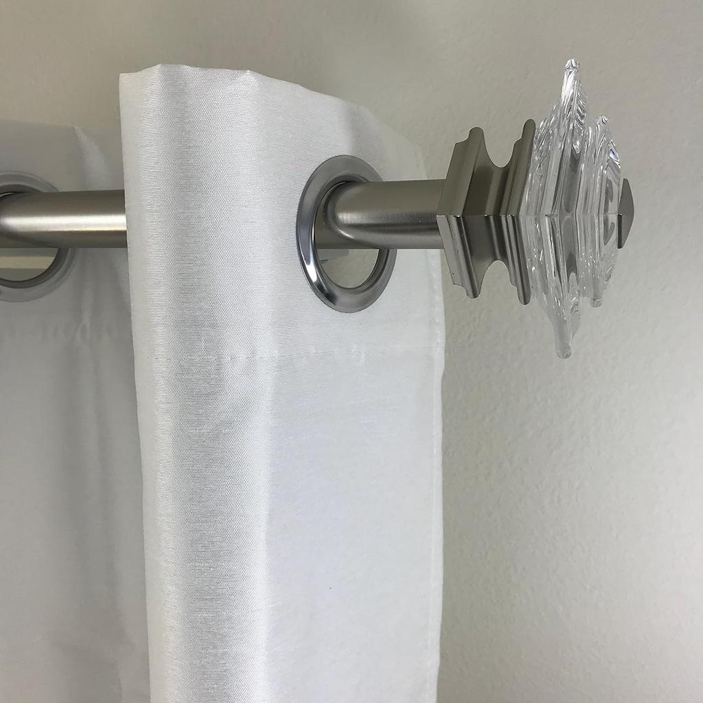 NONO Bracket - Curtain Rod Bracket Attachment for Blinds (White Outside Mounted )