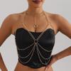 Sexy Women Body Chain Multi-layer Bra Body Jewelry Trendy Chest Chain  Costume Accessories