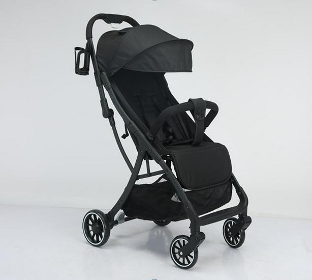 Compact Lightweight Foldable Baby Stroller: Sit, Recline, and Portable with Four Wheels