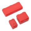 3 Pcs RC Car Simulation Luggage Case Large Medium Small RC Crawler Suitcase Decoration for 1 18 1 24 Red