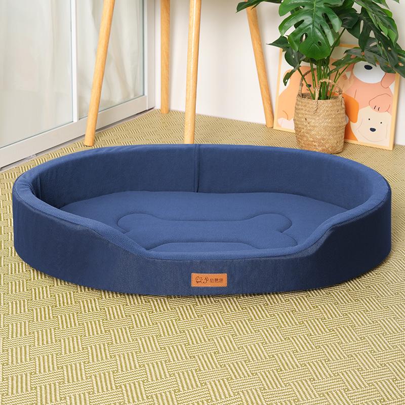 Dog Bed Mat Moisture-Proof All Season Use Chew Resistant Oxford Fabric Modern Solid Memory Foam Pet House
