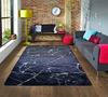 Rug - Trendy - Black Marble - 120x180 Cm - Non-slip - Machine Washable