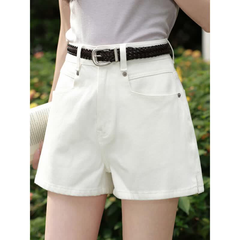 Women s Petite High-Waist Wide-Leg Short Denim Jeans S