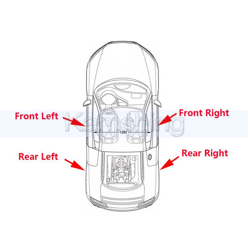 Kamshing Front Headlight Base Cover For Jeep Compass 2017-2019 Head Light Back Lid Headlamp Rear Shell