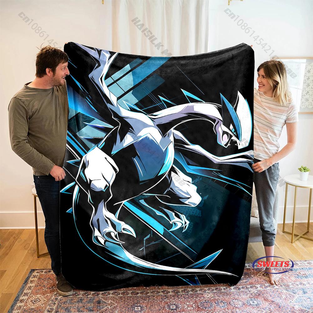 Free Shipping! HD Pokemon Lugia Print Blanket Warm Soft Comfortable Home Travel Blanket Sofa Bedding Cover Blanket Gift for Kids