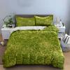 Green Floral Outline Pattern. Bedding Sets Duvet Cover Sets Duvet Covers Pillowcases(1 * Duvet Cover 2 * Pillowcases, Without Duvet Insert)
