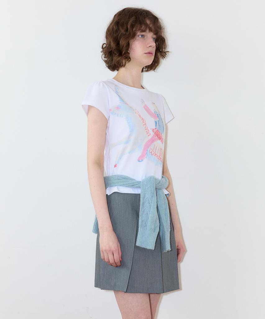 SINOON Big Unicorn Puff T-Shirt (Blue)