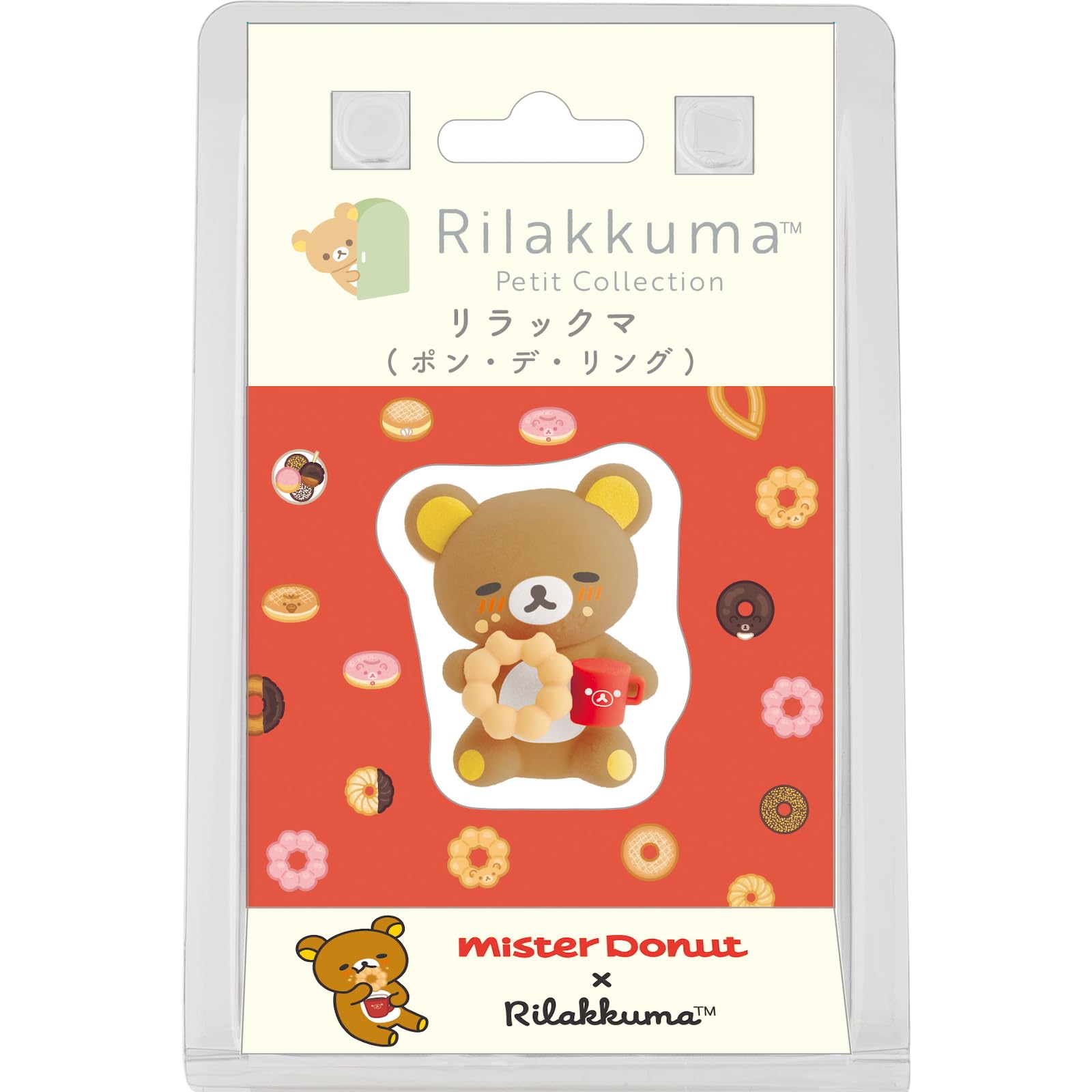 San-X Рилаккума «Рилаккума x Мистер Донат» Маленький Рилаккума Мама Скотч (Пон де Ринг) AB34601 В35 x Ш30 x Г30мм