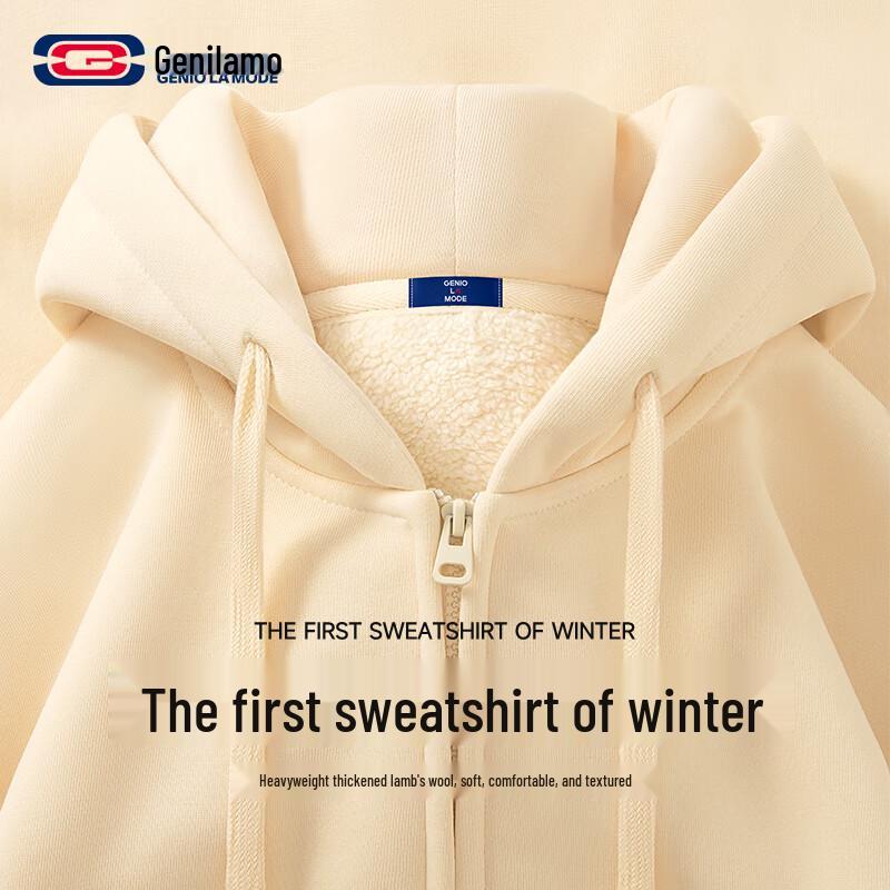 

GENIOLAMODE Men s Fleece Lined Hooded Zipper Jacket 3XL