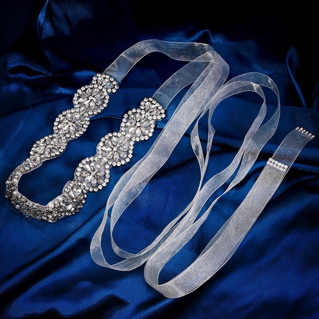 Elegant Bridal Wedding Dress Waistband - European & American Style Party Accessory