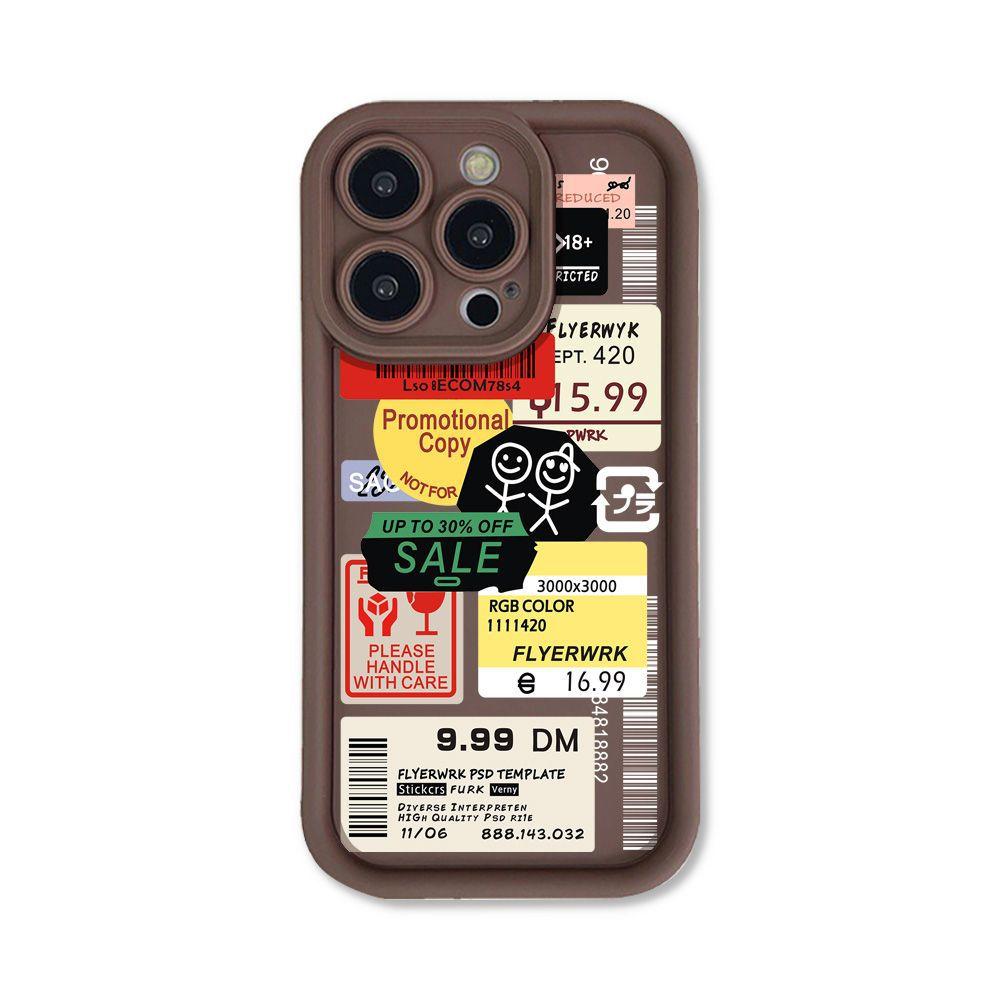 Simple Label Applies To iPhone16promax Matte Mobile Phone Case Apple 15 Simple 14/13 Anti-drop X Generation