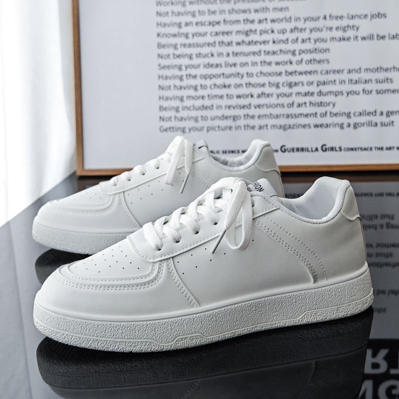 Autumn new little white shoes men's green versatile platform casual shoes low-top board shoes men's trendy shoes