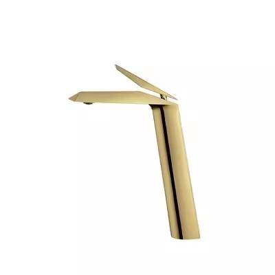 Brush Gold Basin Faucet Bathroom Single Lever Hot and Cold Sink Lead Free Mixer Tap Faucet Solid Brass Basin Lavtory Faucet
