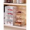 Armoire Miroir de Salle de Bain en Acrylique & Étagère Organisateur de Cosmétiques