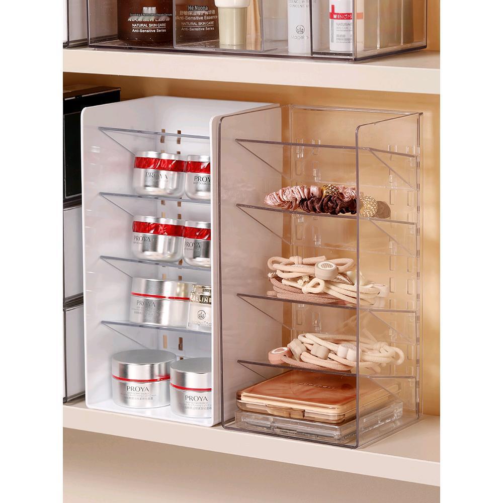 Armoire Miroir de Salle de Bain en Acrylique & Étagère Organisateur de Cosmétiques