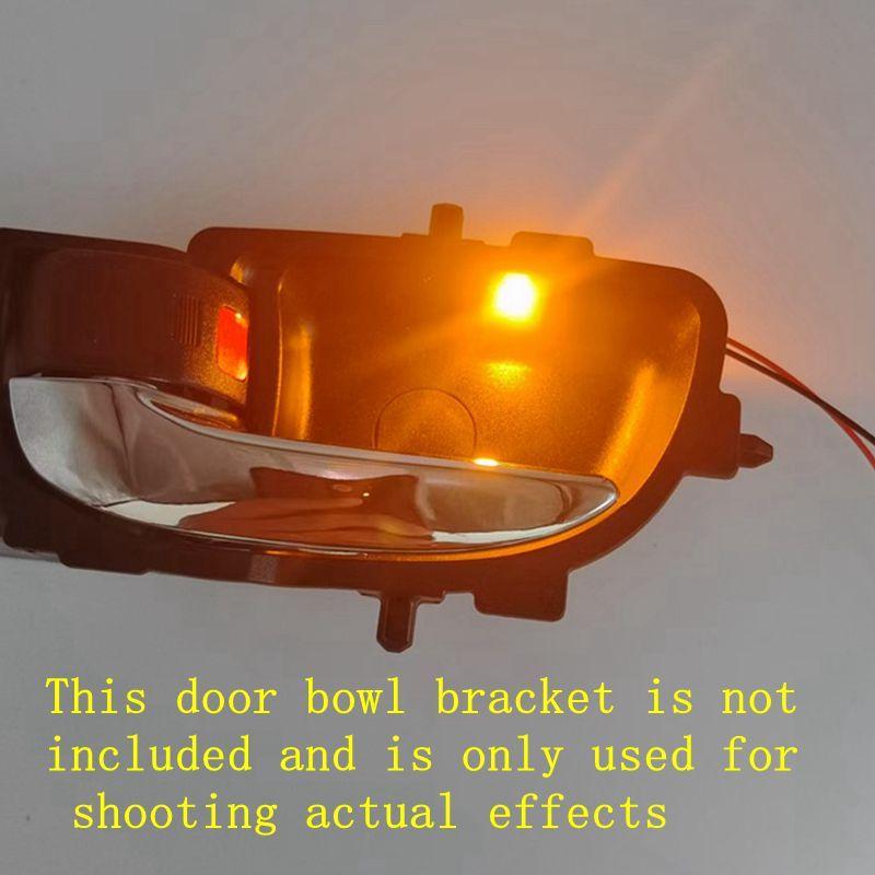 New Orange Light 4pcs/set Car Interior Light signal Lights LED Door Handle mini Ambient Backlight Decorative Atmosphere