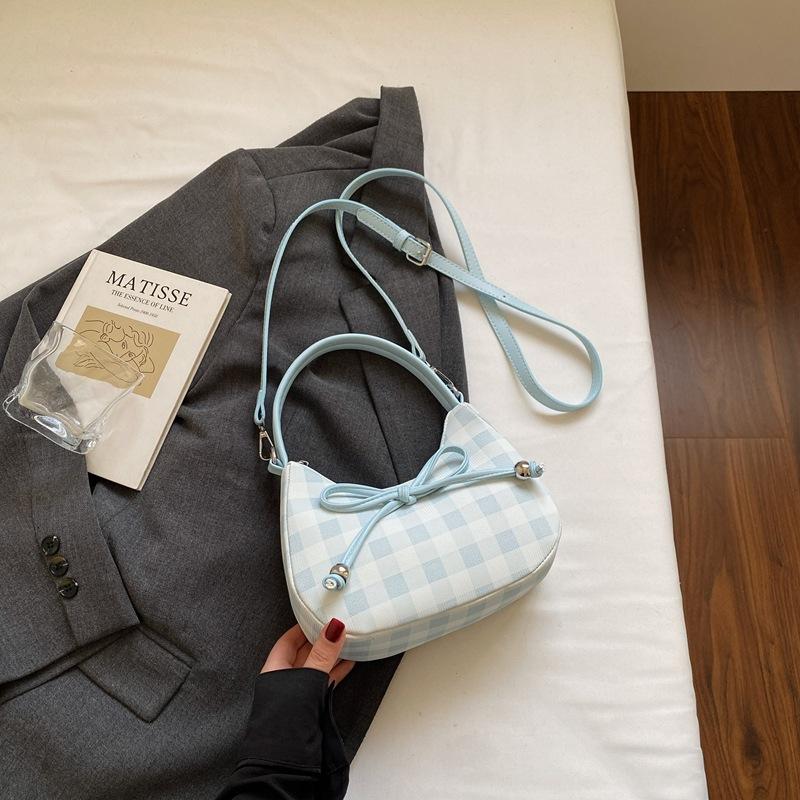 High-End Nischentasche Damen neue Mode Umhängetasche Schleife tragbare Knödeltasche