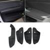Black Leather Door Armrest Panel Protective Cover Trim For BMW X5 E70 2007-2013