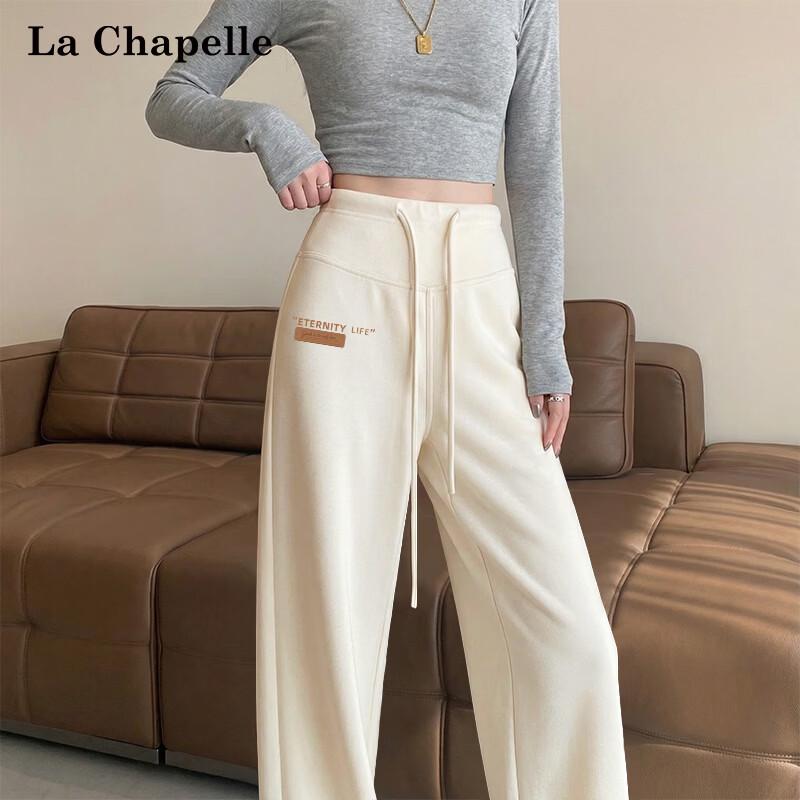 La Chapelle High-Waisted Straight Leg Casual Pants M