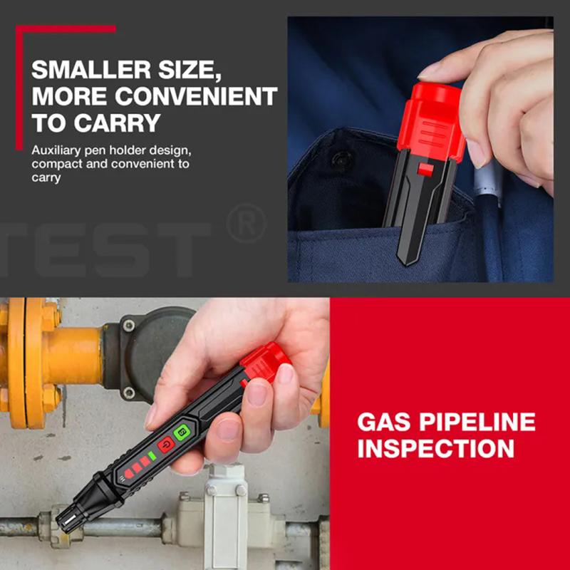 HT59 Combustible Gas Detector Portable Professional Gas Detection High Accuracy Methane Hexane Leak Tester Household Hand Tools