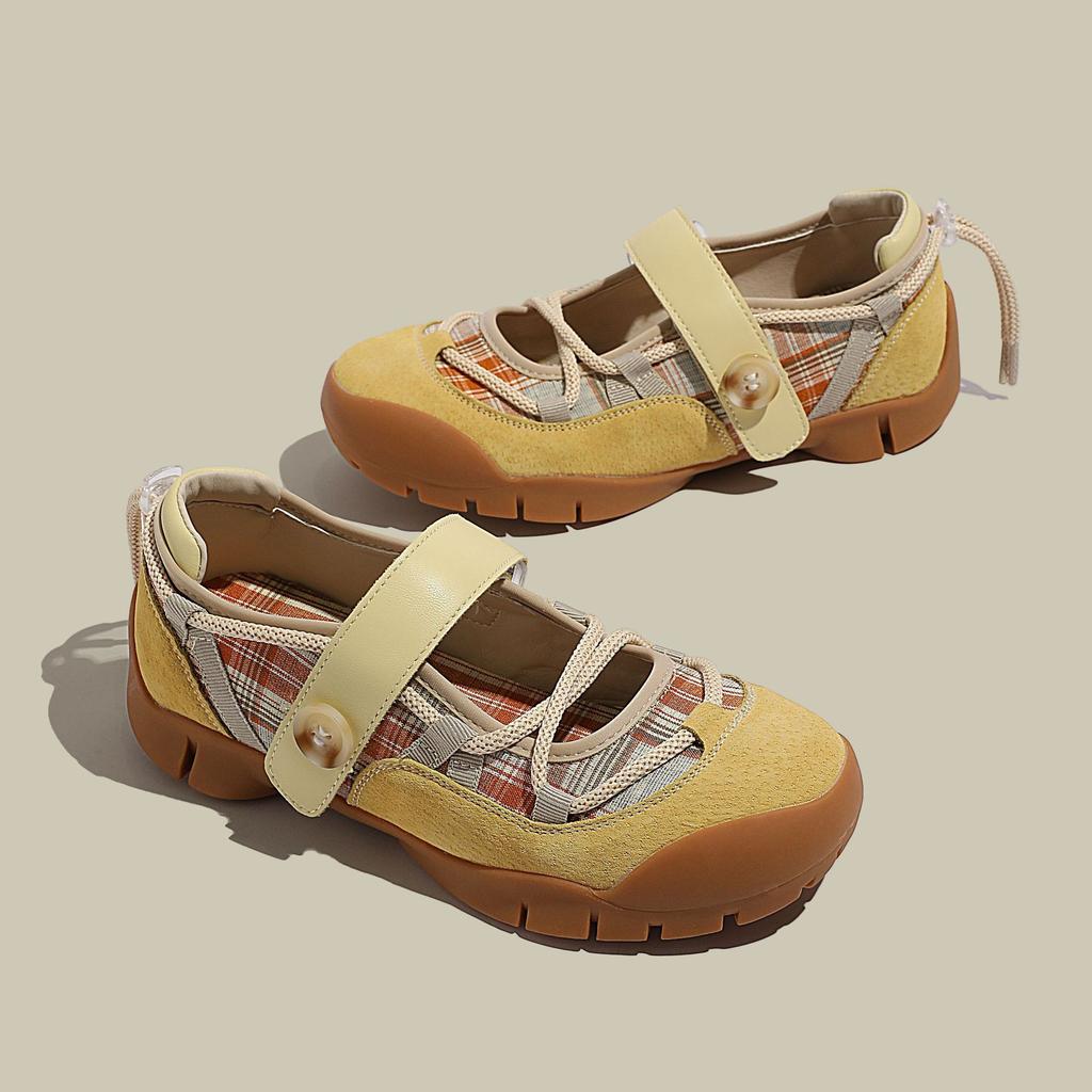 Rundkopf Klettverschluss Dicke Sohle Hässlich Süße Schuhe Damen Sommer Neu Nischendesign Sportschuhe Mary Jane Einzelne Schuhe