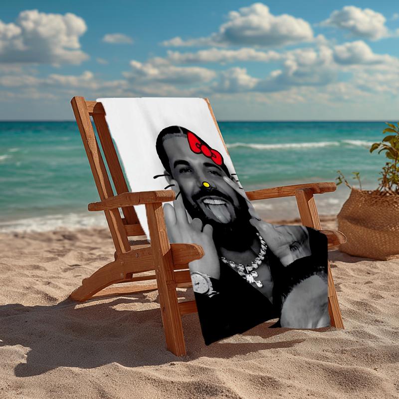 Drake Fashion Beach Towel: Ideal for Summer Adventures Soft, absorbent and quick drying suitable for swimming and bathing