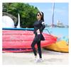 Women's Korean Style Long Sleeve Wetsuit - Sun Protection, Quick Dry, Snorkeling & Surfing Split Zipper Suit with Jellyfish Protection.