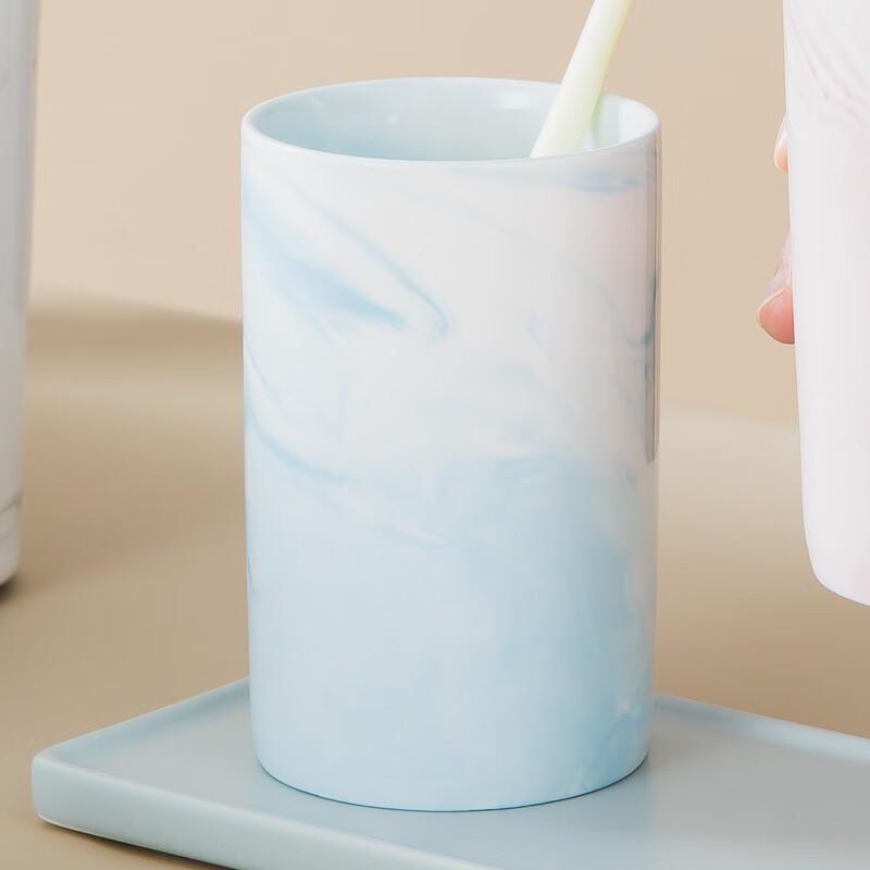 Marble Pattern Ceramic Rinsing Cup