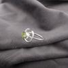 Green Peridot Gemstone 925 Stamped Silver Handmade Ring Jewelry Engagement Gift RR-54-6