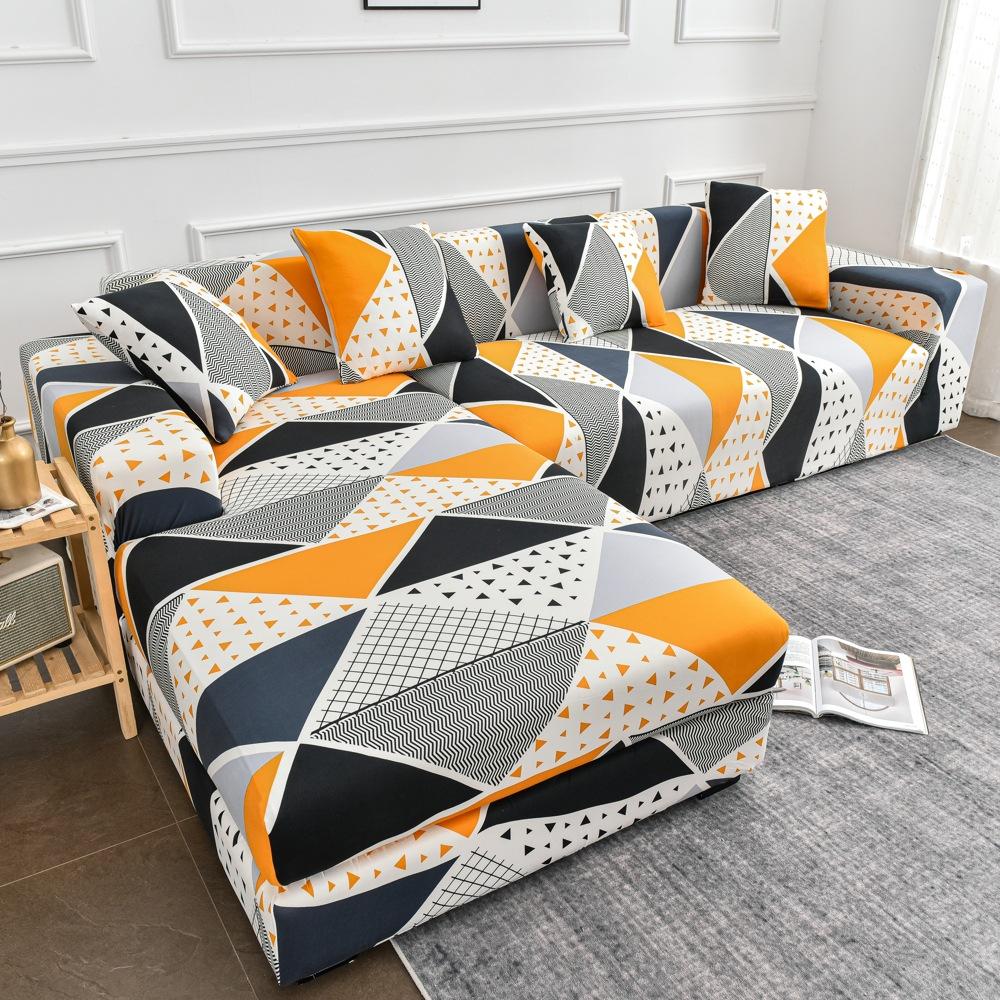 Four Seasons Printed Sofa Cover All Inclusive Elastic Sofa Dust Cover Single Double Three Or Four Anti Slip Tight Bag Seat Cushion
