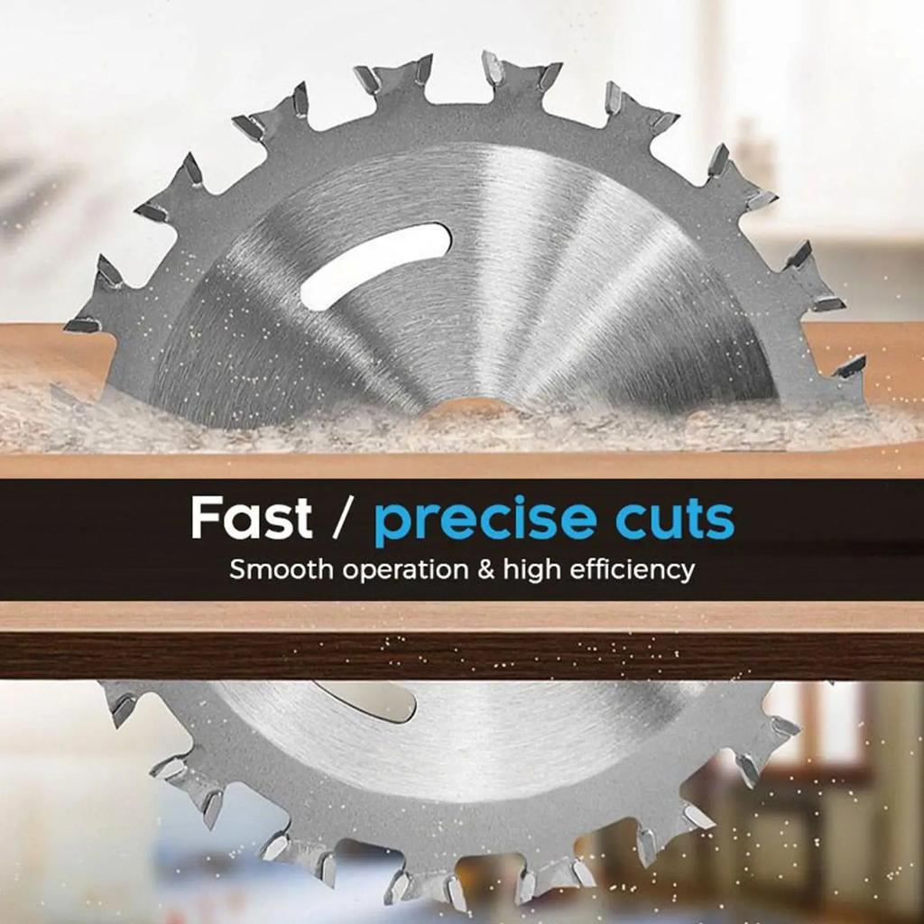 1Pc 4Incn 20-Tooth Double Side Tipped TCT Circular Saw Blade Multipurpose Woodworking Cutting Disc