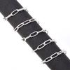 5 Yards/Roll Aluminium Paperclip Chains Ripple Oval Cross Chain for Necklace Bracelet Bag Gifts DIY Jewelry Making Components