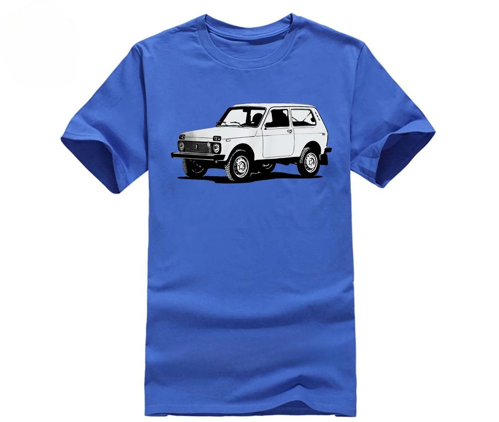 Nuova T-shirt Estiva Fresca Niva 4x4 Taiga Fuoristrada Cotone T-shirt Multicolore Bushunisex Cossacco Cotone Maglietta