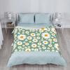 Charming White Daisy Pattern Soft Throw Blanket – Lovely Floral Design for Couch, Bed, Car, Camping, All-Season Use