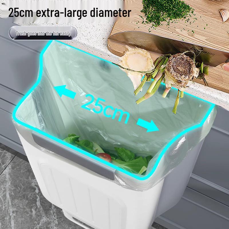 Bezděrový nástěnný kuchyňský odpadkový koš – Multifunkční, šetřící práci, design bez ohýbání