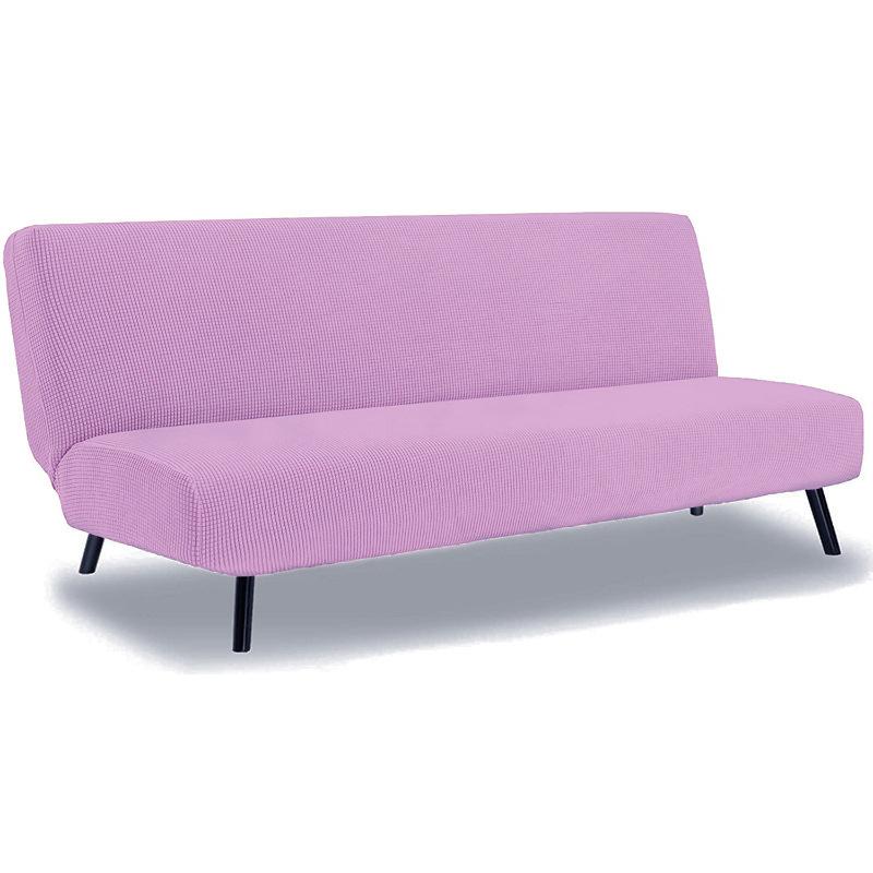 

Очень большой толстый чехол на диван-кровать без подлокотников, эластичный чехол-накидка для складной мебели, домашнее украшение, защита скамьи S-120-150cm розовый