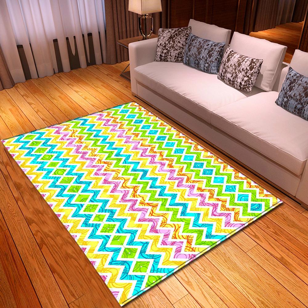 Geometric Shaped Floor Mat Bedroom Dining Room Carpet Carpet Doormat